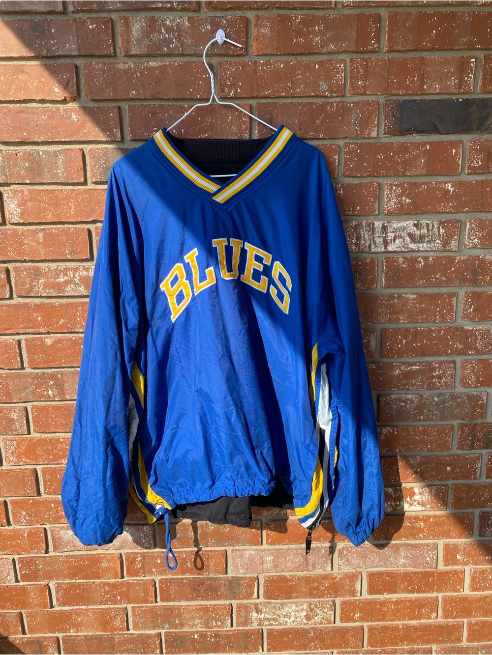 Vintage stl blues reversible windbreaker